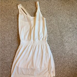 Lululemon white workout dress, built in shorts